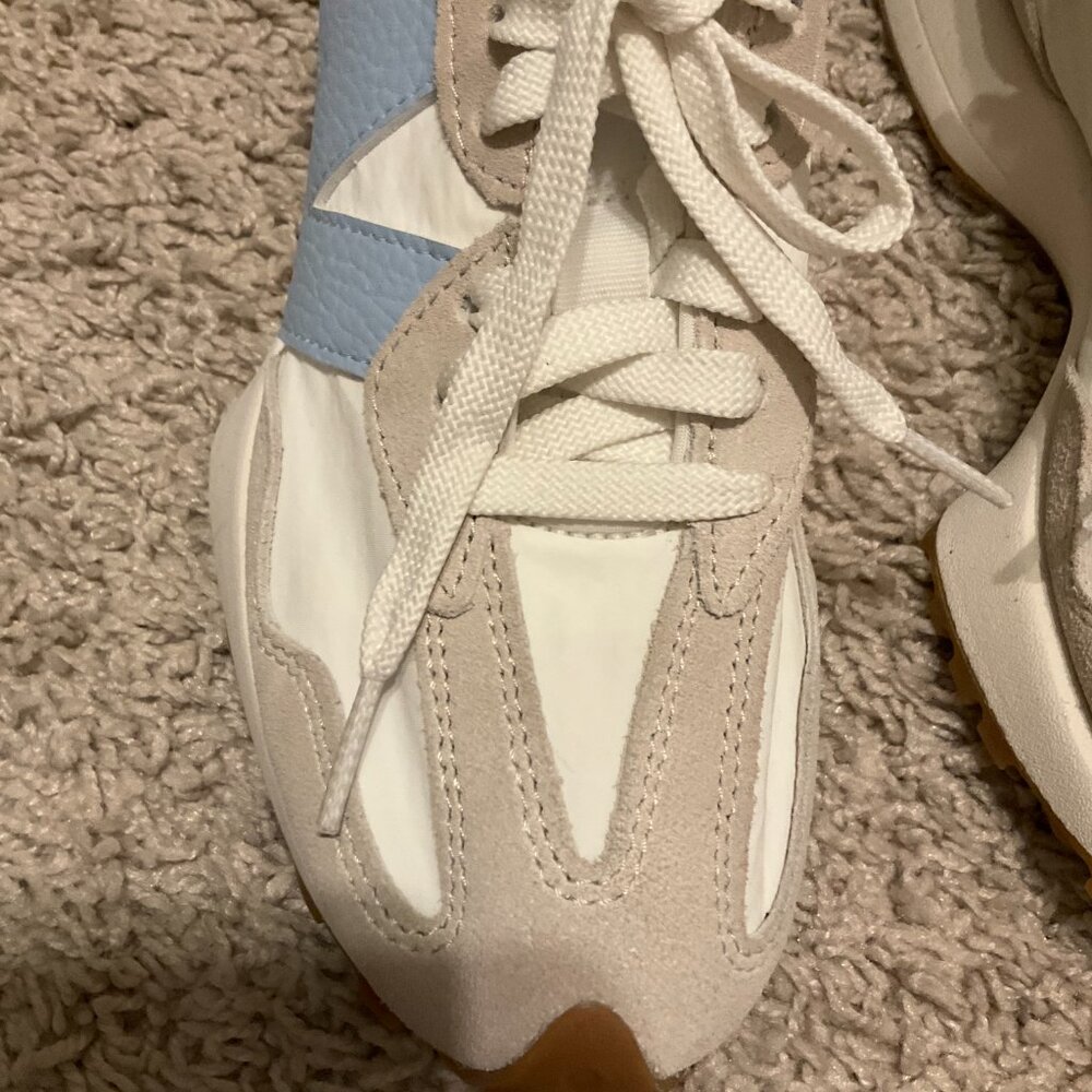 New Balance 327 Women Sneakers Lifestile Grey White Blue. Size: US 6 1/2M. - Picture 8 of 10